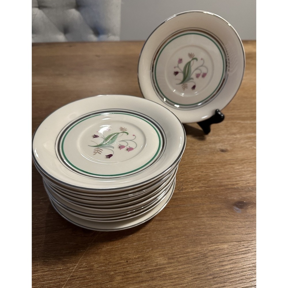 Set Of 12 Old Ivory Syracuse China Corabel Dessert/Bread/ Side Plates 6.25"